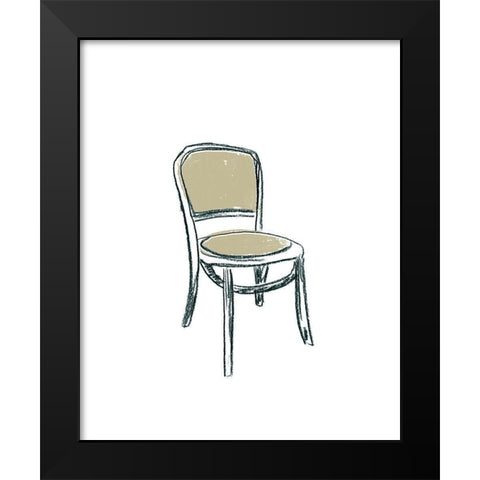 Take a Seat XI Black Modern Wood Framed Art Print by Vess, June Erica
