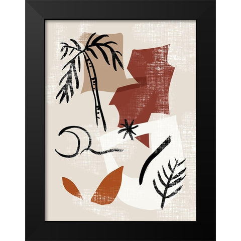 Soft Palms I Black Modern Wood Framed Art Print by Wang, Melissa