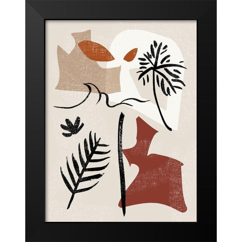 Soft Palms VI Black Modern Wood Framed Art Print by Wang, Melissa