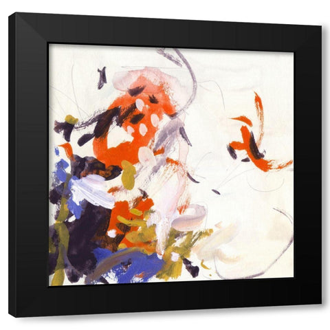 Format Plunge IV Black Modern Wood Framed Art Print with Double Matting by Wang, Melissa