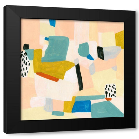 Sandy Land III Black Modern Wood Framed Art Print with Double Matting by Wang, Melissa