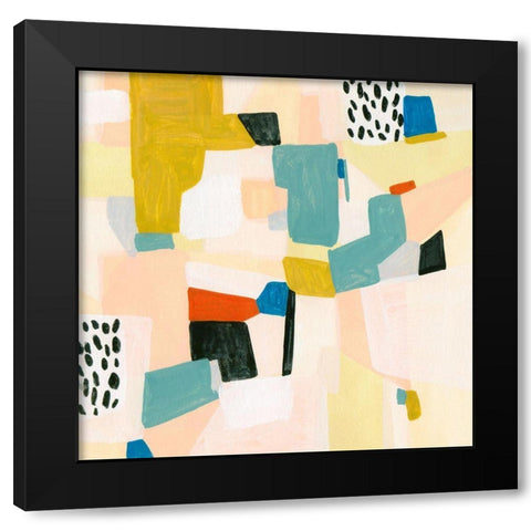 Sandy Land IV Black Modern Wood Framed Art Print with Double Matting by Wang, Melissa