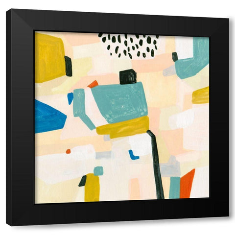 Sandy Land VI Black Modern Wood Framed Art Print with Double Matting by Wang, Melissa