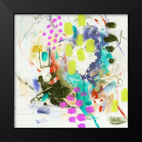 Override II Black Modern Wood Framed Art Print by Wang, Melissa