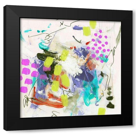 Override III Black Modern Wood Framed Art Print by Wang, Melissa