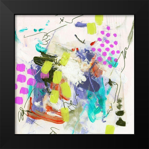 Override III Black Modern Wood Framed Art Print by Wang, Melissa