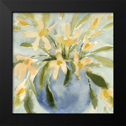 Basic Blooms II Black Modern Wood Framed Art Print by Caroline, Emma