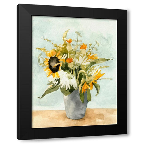 Birthday Bouquet I Black Modern Wood Framed Art Print with Double Matting by Caroline, Emma