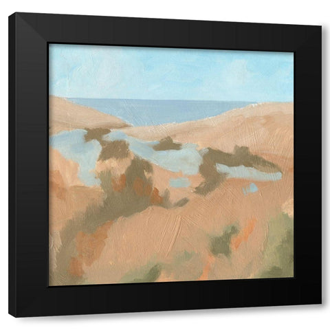 Sandy Brook II Black Modern Wood Framed Art Print with Double Matting by Green, Jacob