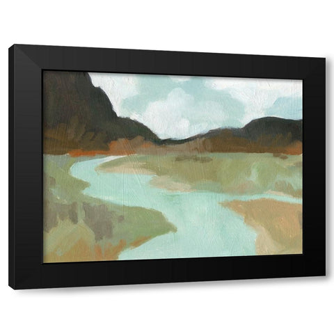 Coldwater Hills II Black Modern Wood Framed Art Print with Double Matting by Green, Jacob