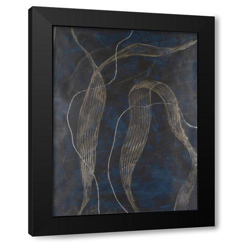 Laminar Flow I Black Modern Wood Framed Art Print by Willett, Michael