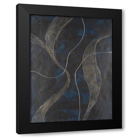 Laminar Flow II Black Modern Wood Framed Art Print by Willett, Michael