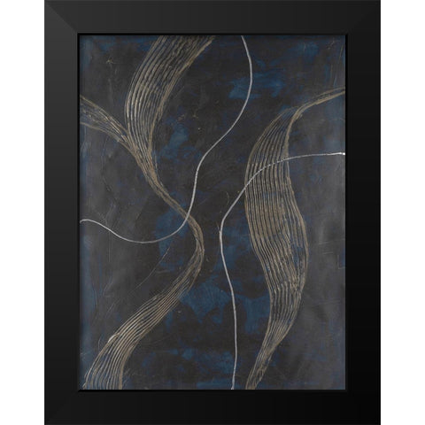 Laminar Flow II Black Modern Wood Framed Art Print by Willett, Michael