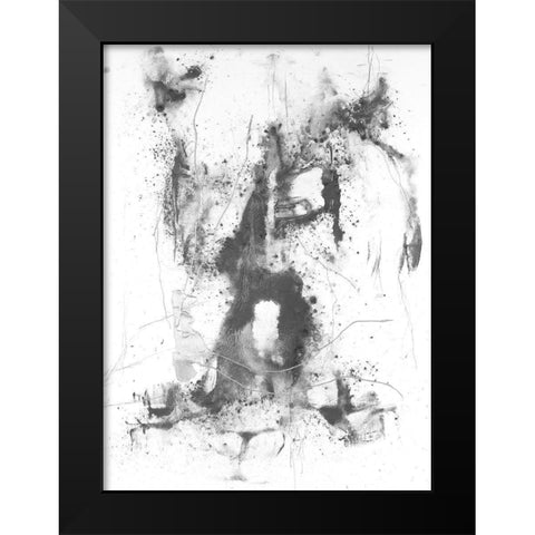 Graphite Abstract II Black Modern Wood Framed Art Print by Willett, Michael