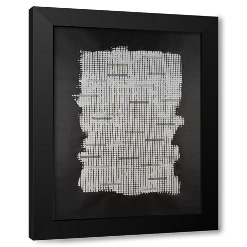 Bits And Bytes I Black Modern Wood Framed Art Print with Double Matting by Willett, Michael