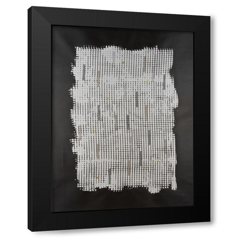 Bits And Bytes II Black Modern Wood Framed Art Print by Willett, Michael