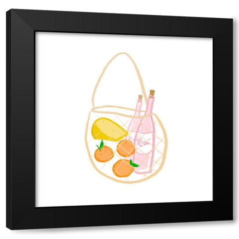 Market Haul I Black Modern Wood Framed Art Print with Double Matting by Sizemore, Natalie