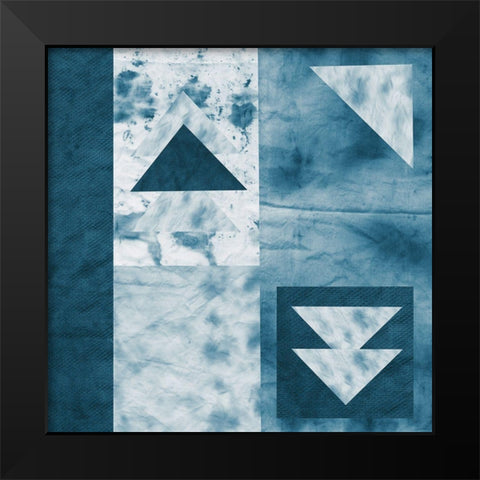 Quilted Texture I Black Modern Wood Framed Art Print by Sizemore, Natalie