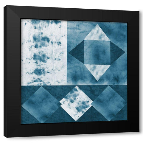 Quilted Texture II Black Modern Wood Framed Art Print with Double Matting by Sizemore, Natalie