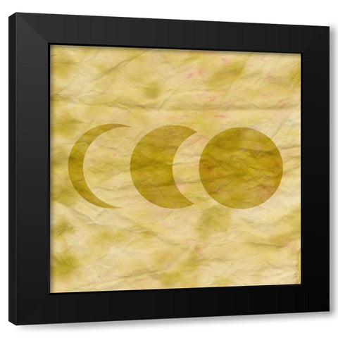 Tie Dye Moon I Black Modern Wood Framed Art Print by Sizemore, Natalie
