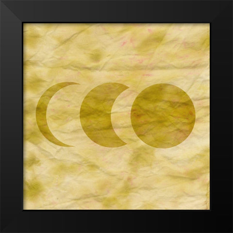 Tie Dye Moon I Black Modern Wood Framed Art Print by Sizemore, Natalie