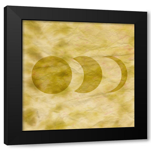 Tie Dye Moon II Black Modern Wood Framed Art Print by Sizemore, Natalie