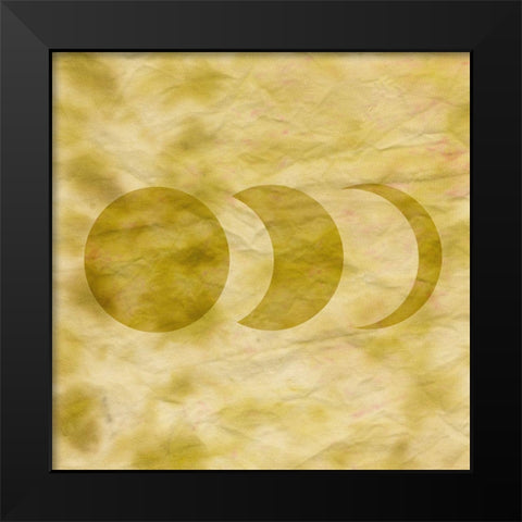 Tie Dye Moon II Black Modern Wood Framed Art Print by Sizemore, Natalie