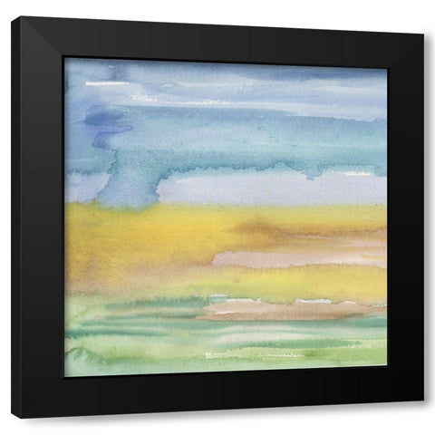 Morning Earth I Black Modern Wood Framed Art Print with Double Matting by Longley, Alicia
