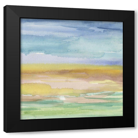 Morning Earth II Black Modern Wood Framed Art Print with Double Matting by Longley, Alicia