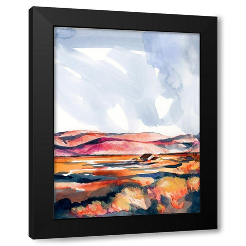Chromatic Landscapes I Black Modern Wood Framed Art Print by Parker, Jennifer Paxton