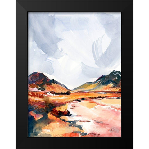 Chromatic Landscapes II Black Modern Wood Framed Art Print by Parker, Jennifer Paxton
