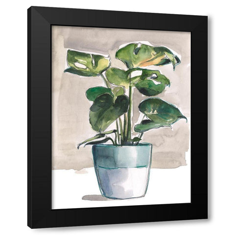 Potted Houseplant II Black Modern Wood Framed Art Print by Parker, Jennifer Paxton