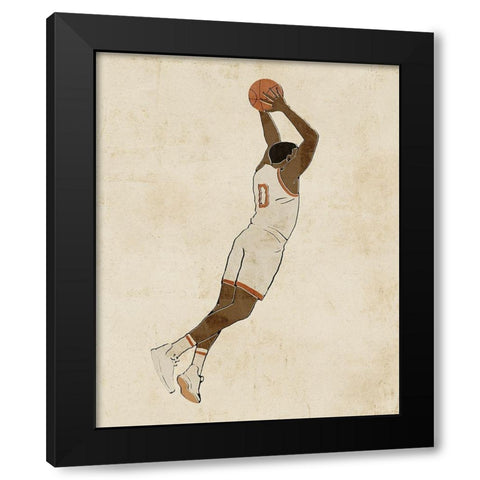 Sportsman II Black Modern Wood Framed Art Print by Barnes, Victoria