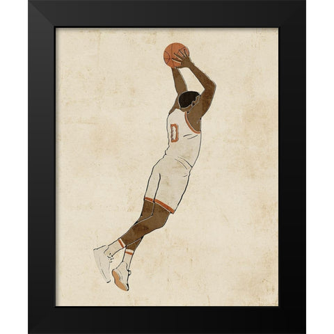 Sportsman II Black Modern Wood Framed Art Print by Barnes, Victoria