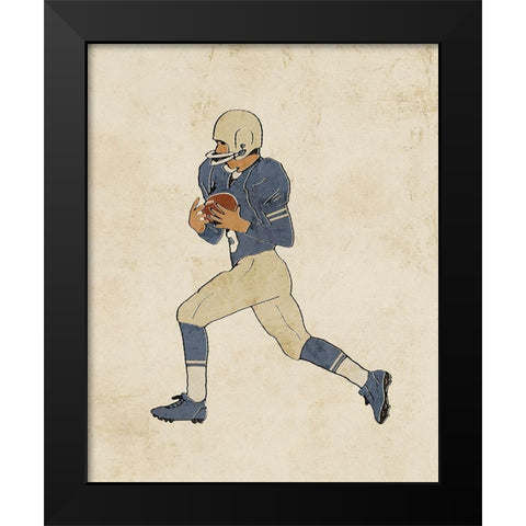 Sportsman III Black Modern Wood Framed Art Print by Barnes, Victoria