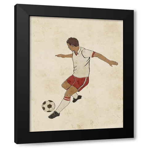 Sportsman IV Black Modern Wood Framed Art Print with Double Matting by Barnes, Victoria