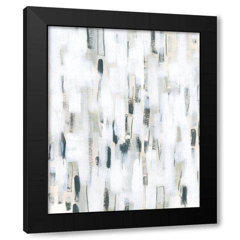 Cinder Marks I Black Modern Wood Framed Art Print with Double Matting by Vess, June Erica