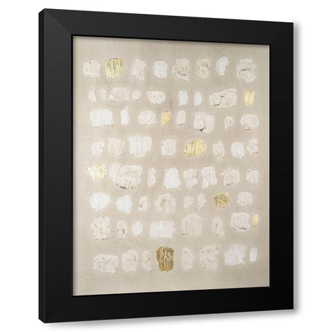 Embellished Cobblestone I Black Modern Wood Framed Art Print with Double Matting by Lam, Vanna