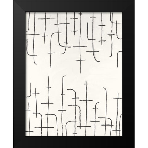 Vertical Arrangement I Black Modern Wood Framed Art Print by Willett, Michael