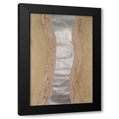 Silver Lake II Black Modern Wood Framed Art Print with Double Matting by Willett, Michael
