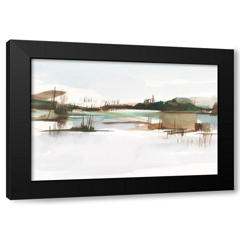 Marsh Reeds II Black Modern Wood Framed Art Print with Double Matting by Harper, Ethan
