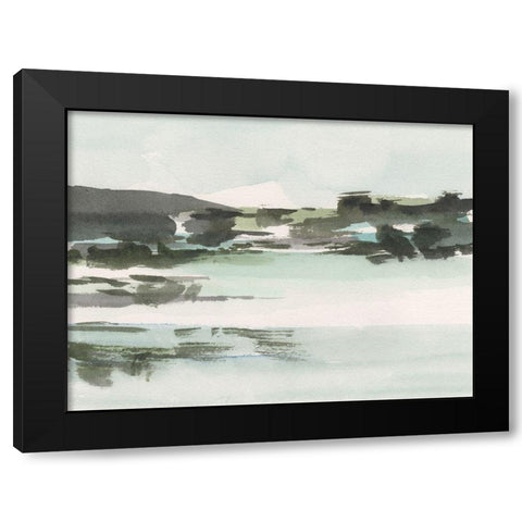 Turquoise Marsh II Black Modern Wood Framed Art Print by Harper, Ethan