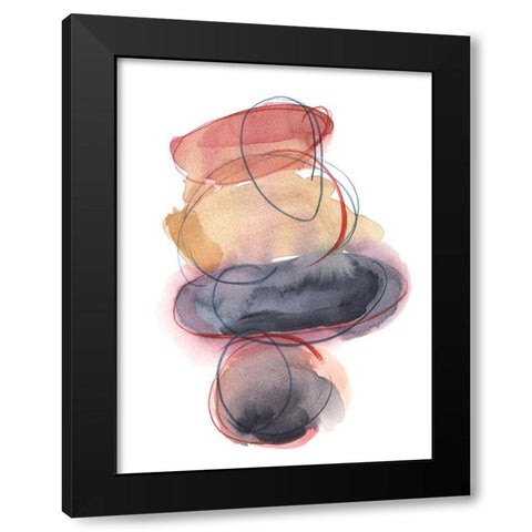 Balancing Act I Black Modern Wood Framed Art Print by Harper, Ethan