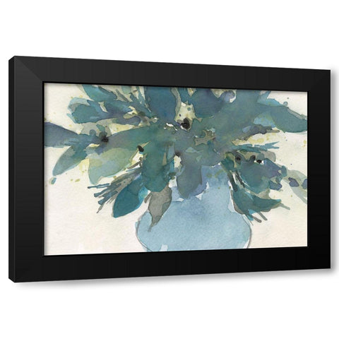 Blue Vintage Charm I Black Modern Wood Framed Art Print by Dixon, Samuel
