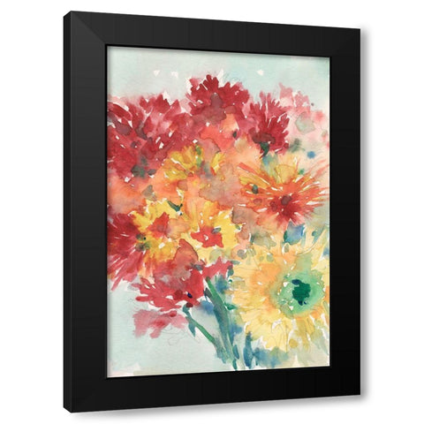 Floral Treats II Black Modern Wood Framed Art Print by Dixon, Samuel