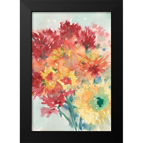 Floral Treats II Black Modern Wood Framed Art Print by Dixon, Samuel