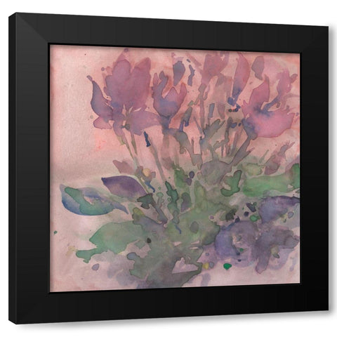 Fanciful Floral Moment I Black Modern Wood Framed Art Print by Dixon, Samuel