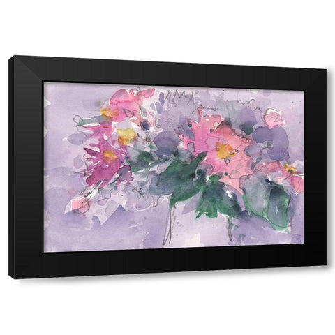 Floral Occasion I Black Modern Wood Framed Art Print by Dixon, Samuel