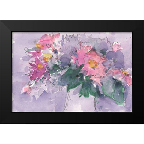 Floral Occasion I Black Modern Wood Framed Art Print by Dixon, Samuel