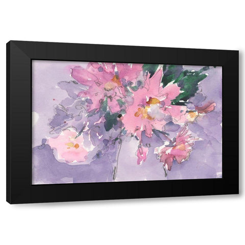 Floral Occasion II Black Modern Wood Framed Art Print with Double Matting by Dixon, Samuel